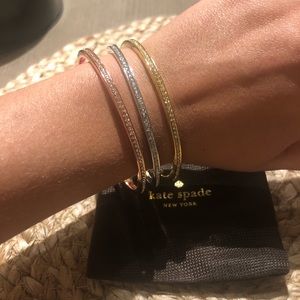 Kate Spade tri-color bangle set